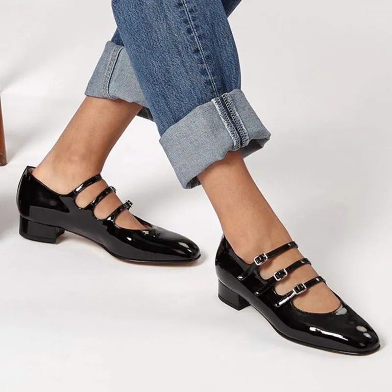 Carel Paris Ariana Leather Mary Jane Shoes-4