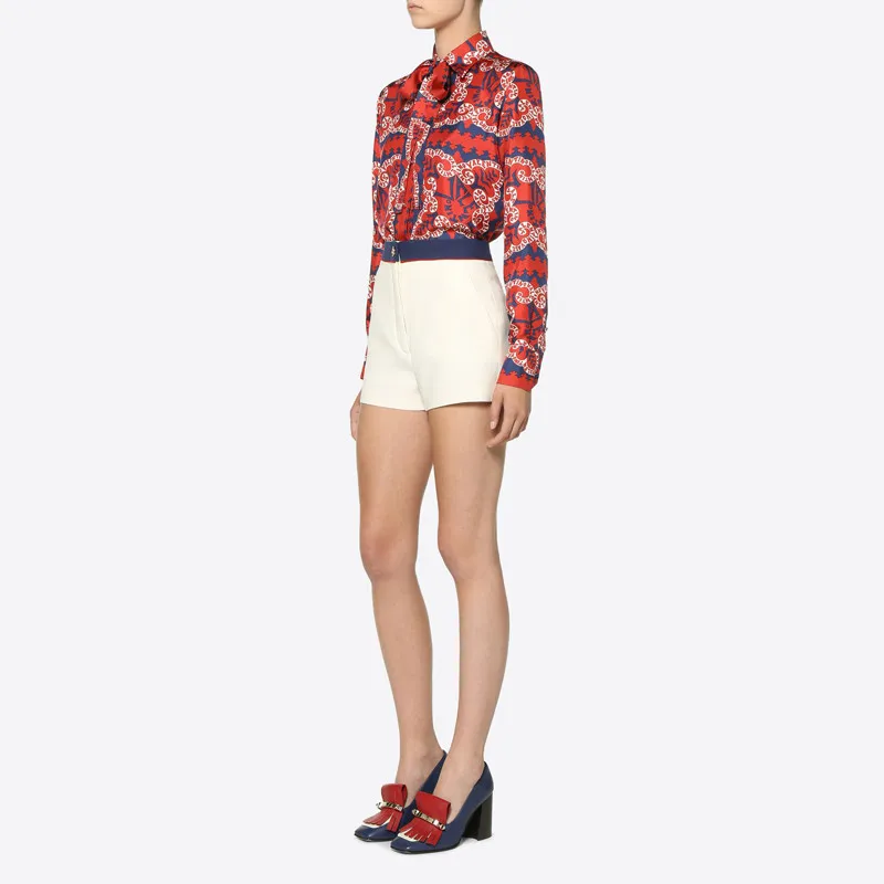 Valentino Casual Shorts Women's White-3