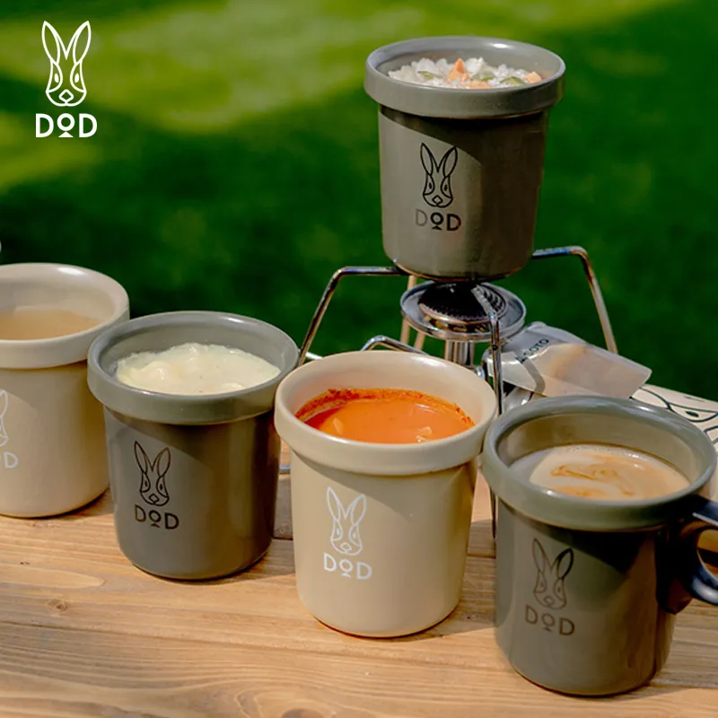 DOD x OVJECT Outdoor Water Equipment Water Container 360ml Iron ABS 13*9.4*10.5cm-5