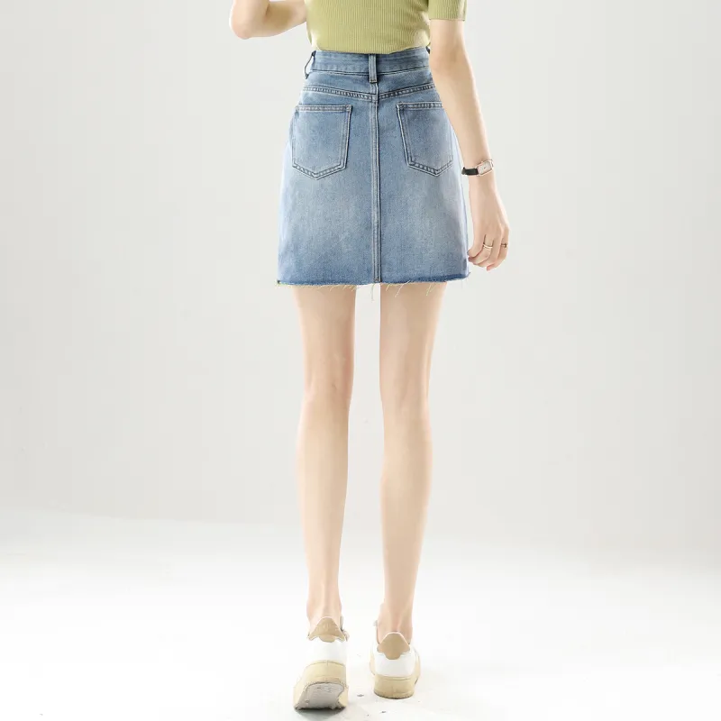 HIPPIEMISS Casual Short Skirts Women's Blue-3