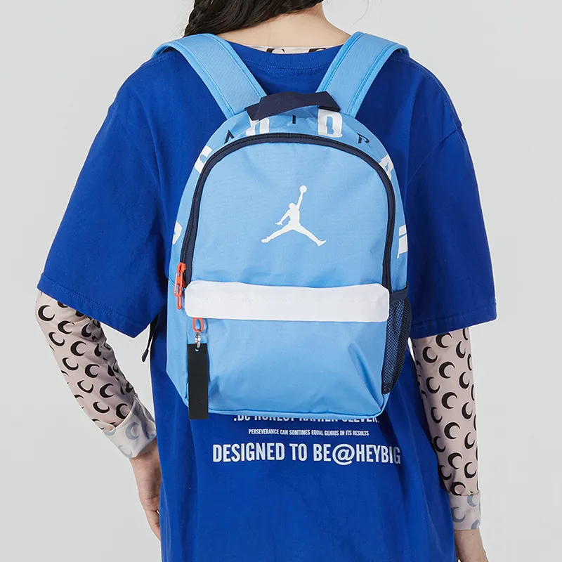 Jordan Polyester Backpack Small Size Men's Blue-3
