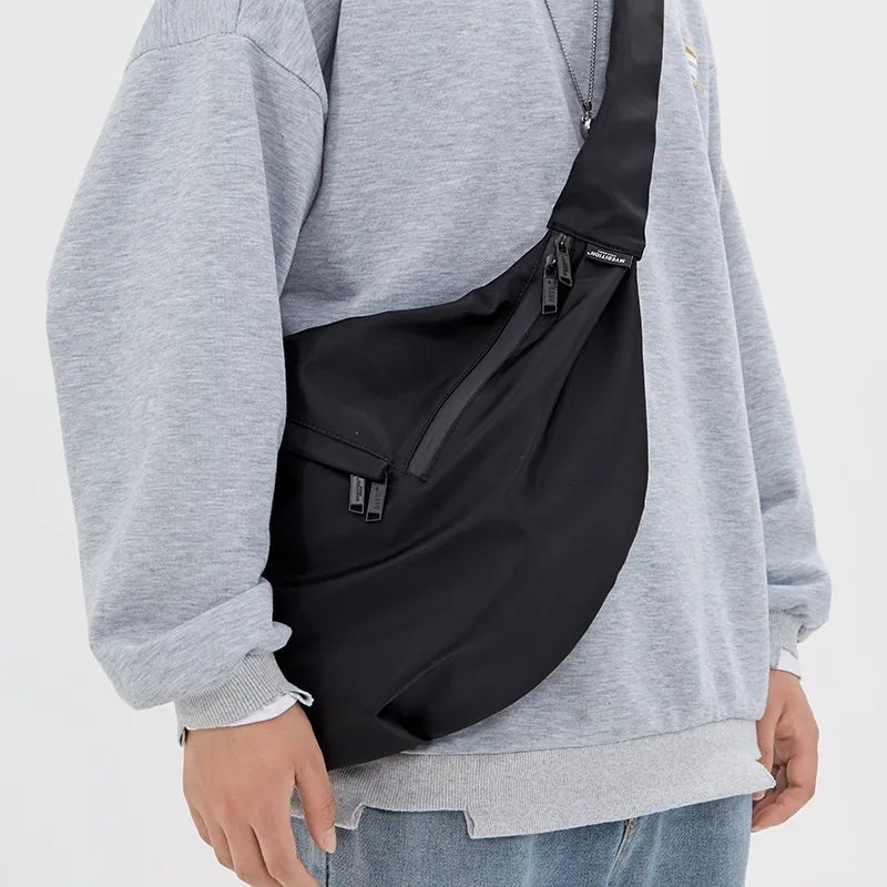 MYEDITION Messenger Bag, Shoulder Bag, Dumpling Bag, Crossbody Bag Nylon Multicolor Unisex-5