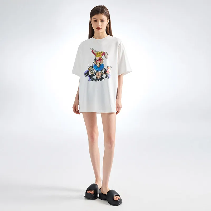 YLDP T Shirts Unisex White-2