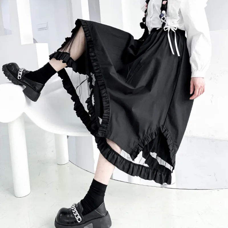 BIENKIMIIYE SS22 Long Skirt Black-4