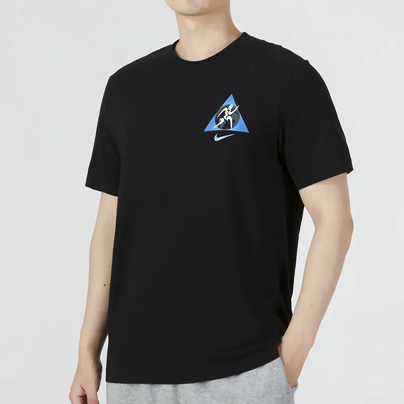 Nike T Shirts Men Black-2