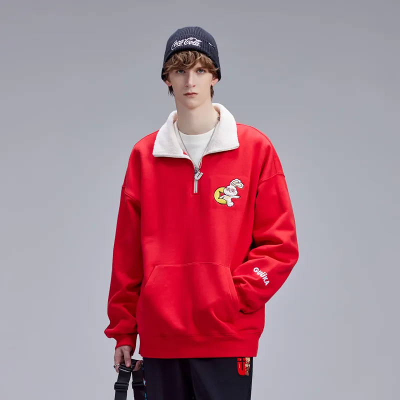 Guuka Sweatshirts Unisex Red-7