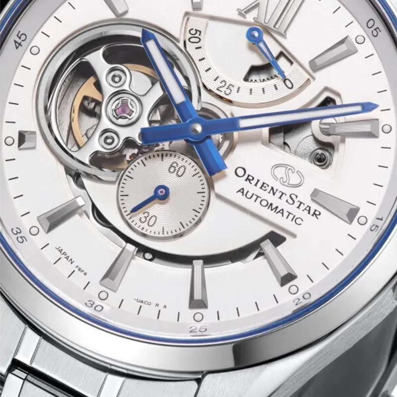 ORIENT STAR Automatic Mechanical Movement Stainless Steel Strap Watch Men's Watches White Dial RE DWAV0113S00B-4