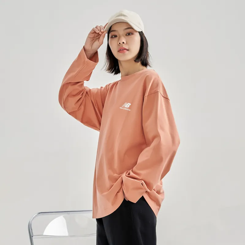 New Balance T Shirt Unisex Orange Red-4