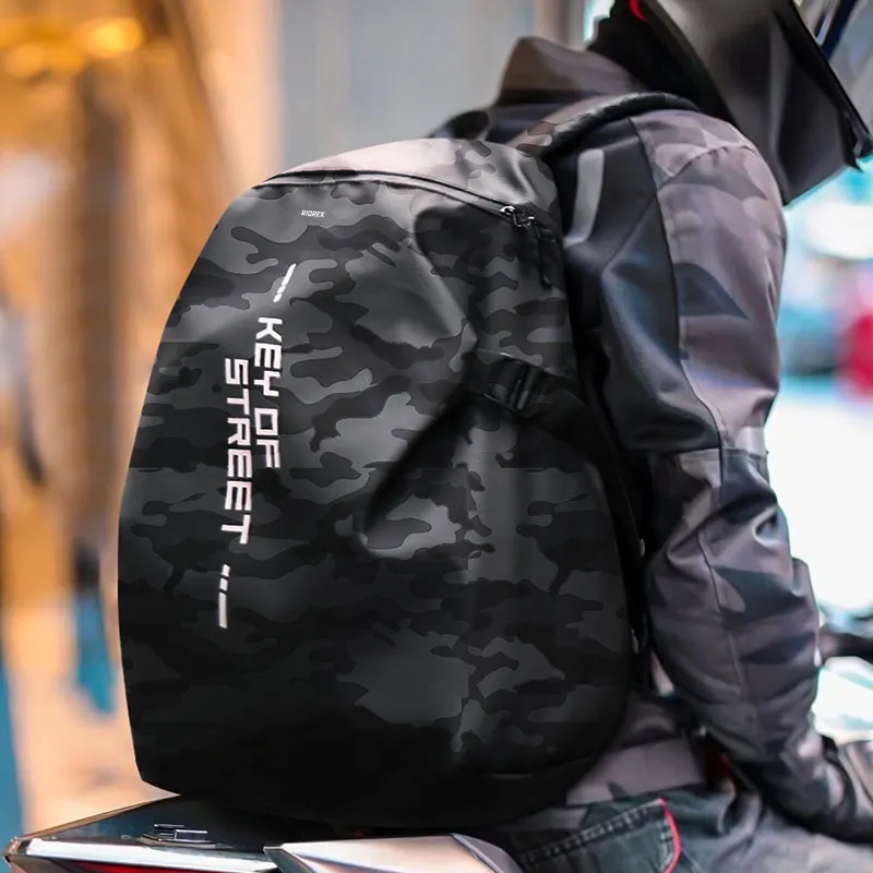 RIOREX Fabric Backpack Regular Unisex Black-16