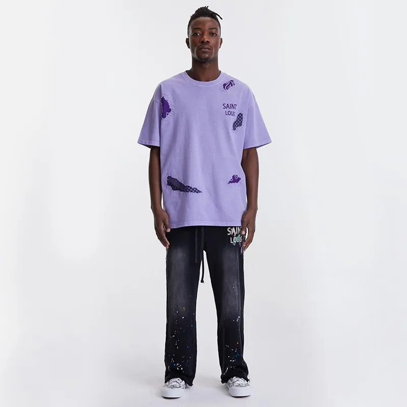 SSSAINT LOUIS T Shirts Unisex Purple-4