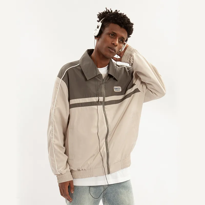 EMPTY REFERENCE Zip Up Jackets Unisex Gray-3