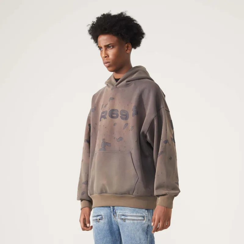 R69 Hooded Loose Fit Sweatshirt Unisex-7