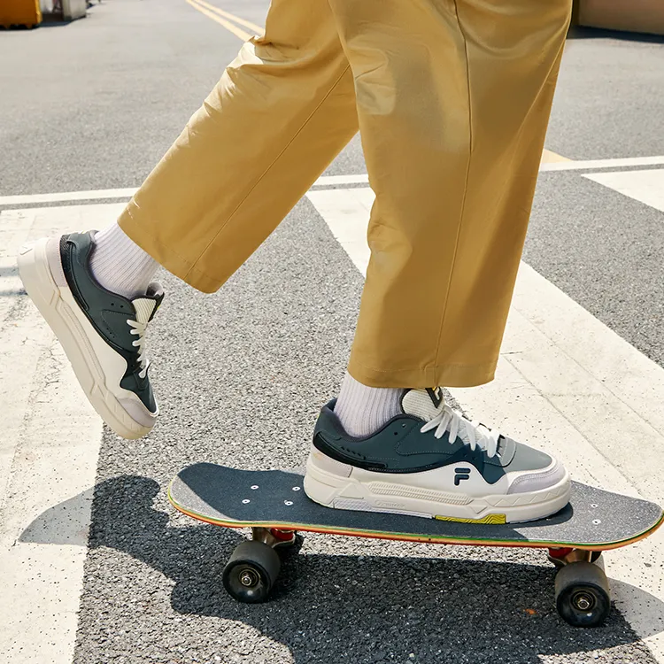 FILA FUSION Bank Skate Shoes 'Grey White'-7