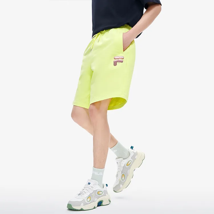 FILA FUSION ICECREAM Casual Shorts Unisex Bright Huang Green-2