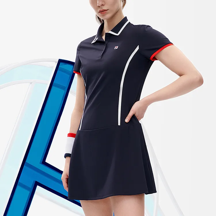 FILA Athletics Short Sleeved Dresses Women's Royal Blue-3