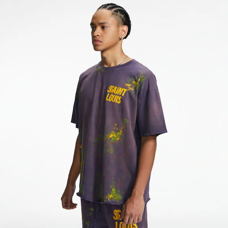 SSSAINT LOUIS T Shirts Unisex Purple-2
