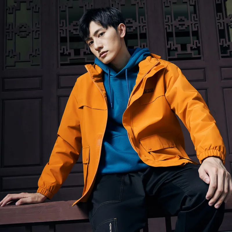 Erke Trench Coats Men Warm Sun Orange-3