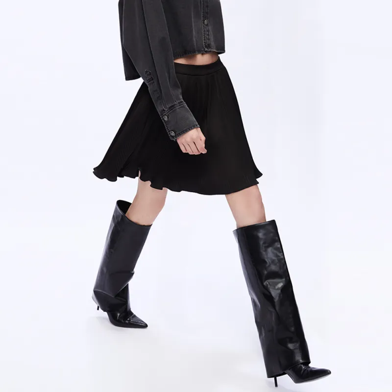UOOYAA Casual Short Skirts Women's Black-2