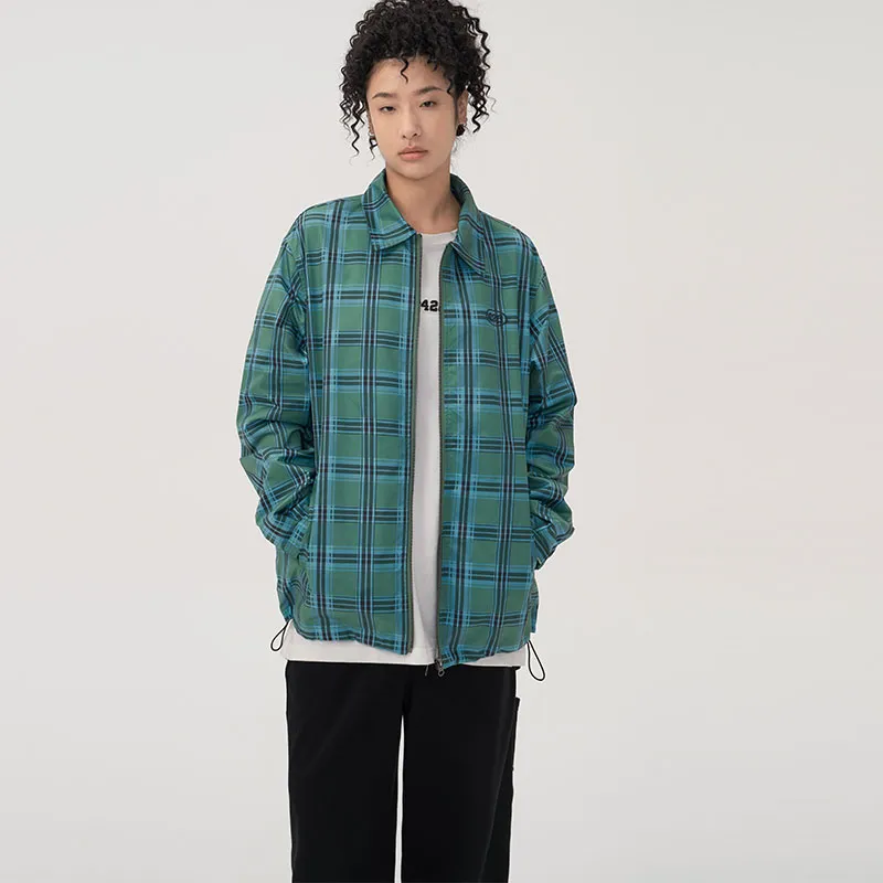 F426 Loose Fit Jacket Unisex Green-3