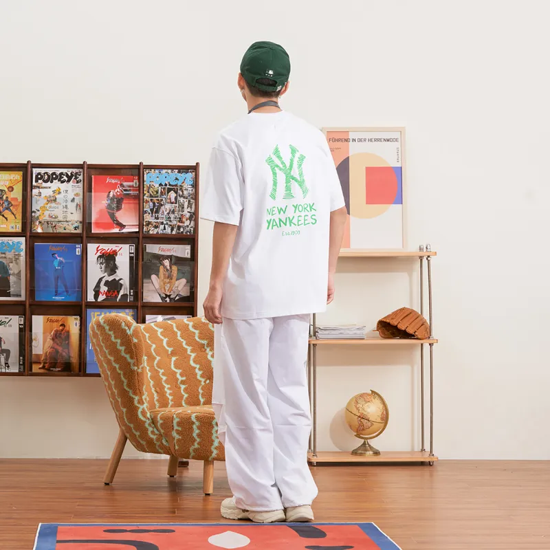 MLB Set-in Sleeve T-Shirt Unisex White-4
