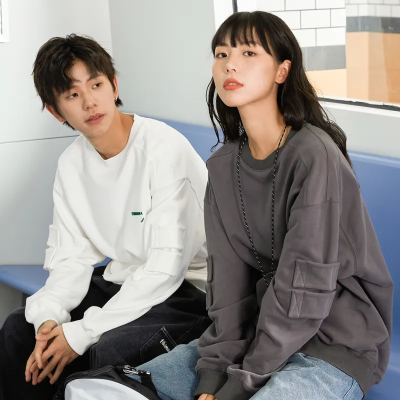TIKIMOMOKA Japanese Tooling Couple Series Sweatshirts Unisex-11