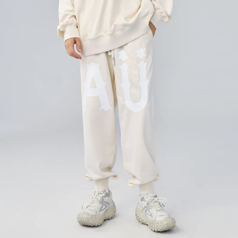 Guuka Knitted Sports Pants Men's Custard-5