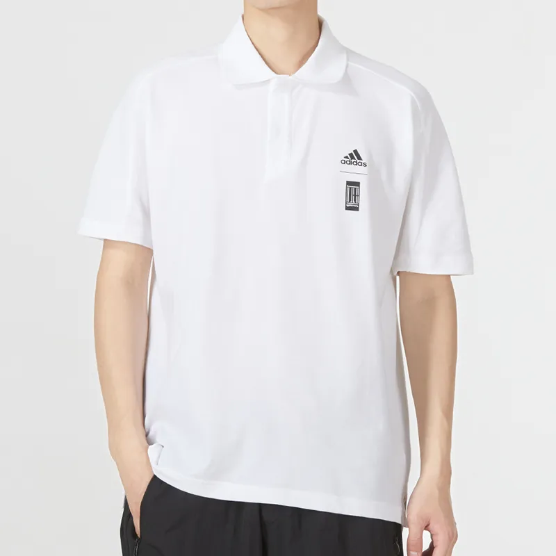 Adidas Polo Shirts Men White-2