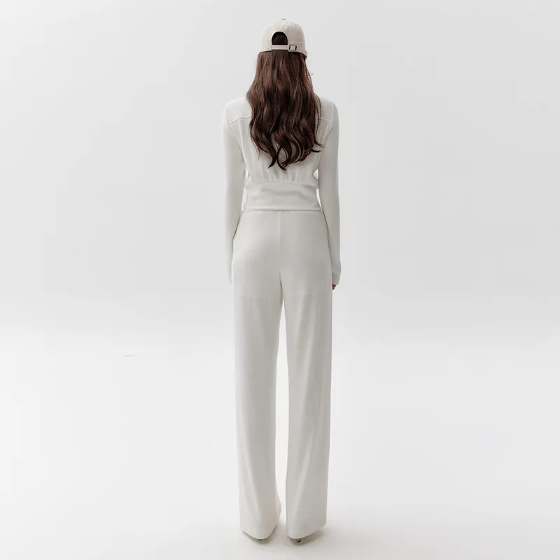 PP Knitted Sweatpants Women's Ecru-2