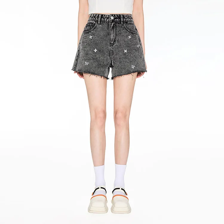 ITIB Denim Shorts Women's Black-3