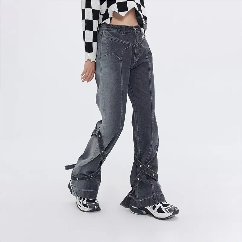 FPMZ Jeans Unisex Black Gray Color-2