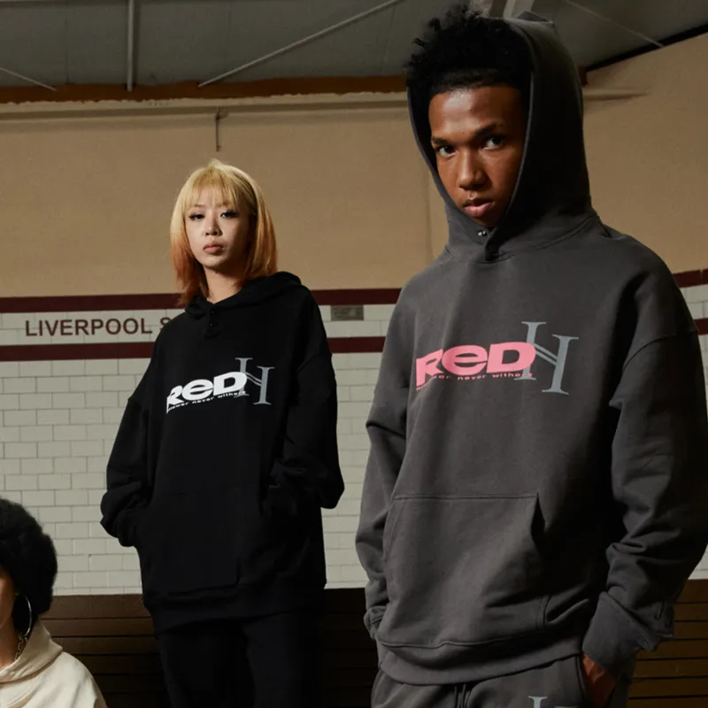R69 x Redh Hooded Loose Fit Sweatshirt Unisex-2