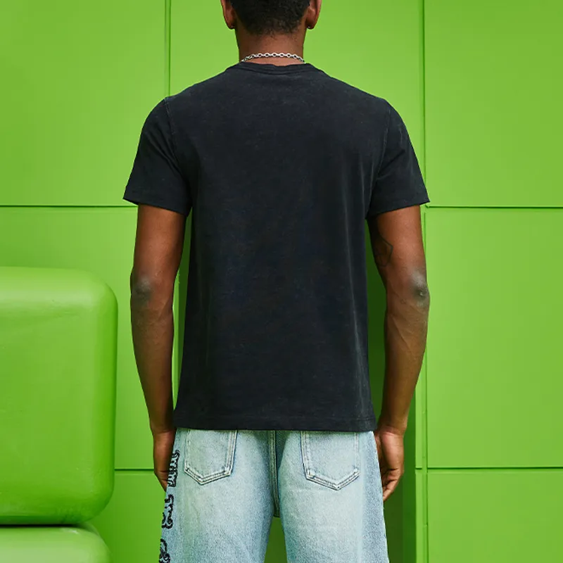 TCH T Shirts Unisex Black With Silver Logo-3