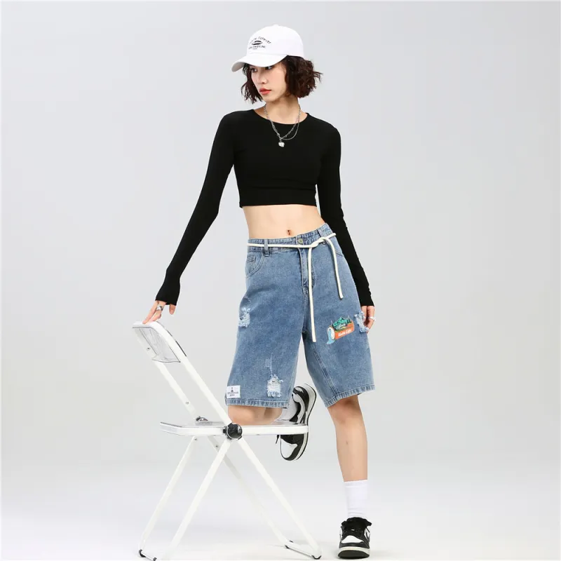 Unite Life HOODS Denim Shorts Unisex-2