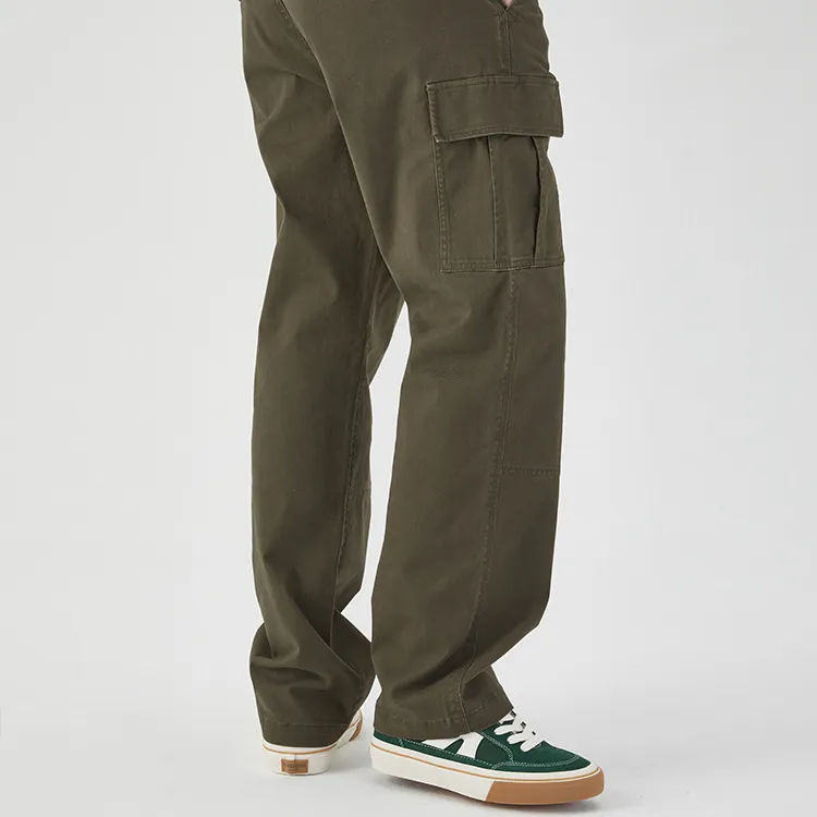 Vision Street Wear Casual Pants Unisex Army Green-3