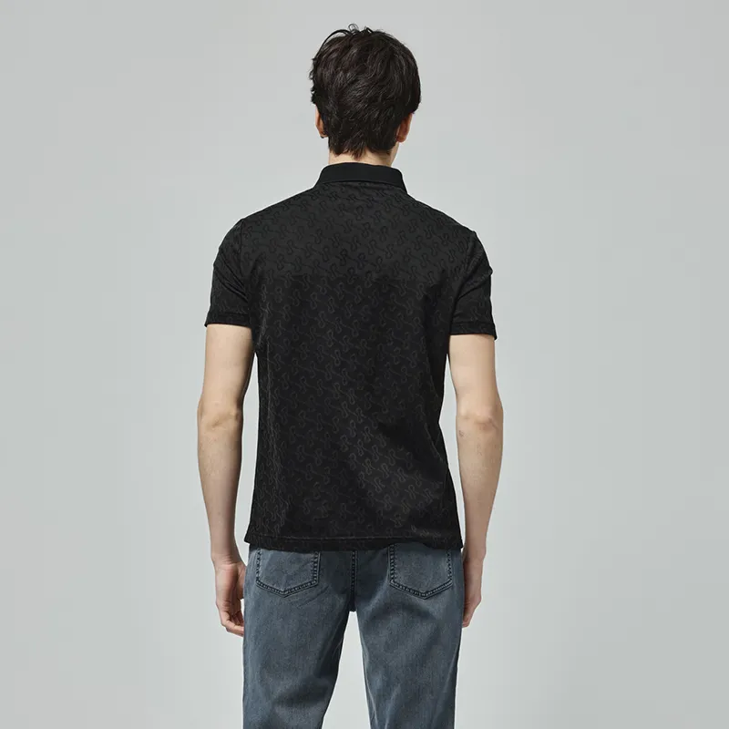 RARE Polo Shirts Men Black-4
