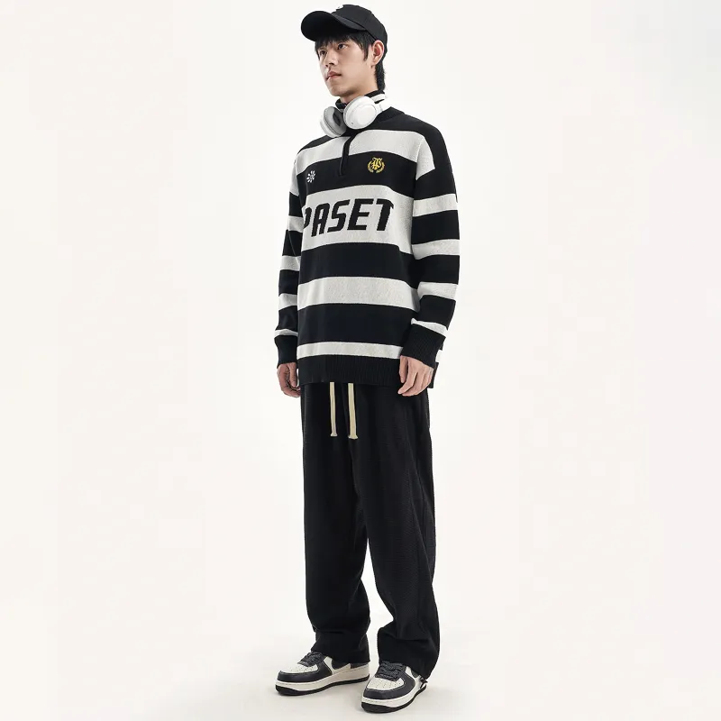 PASET Casual Pants Unisex Black-3