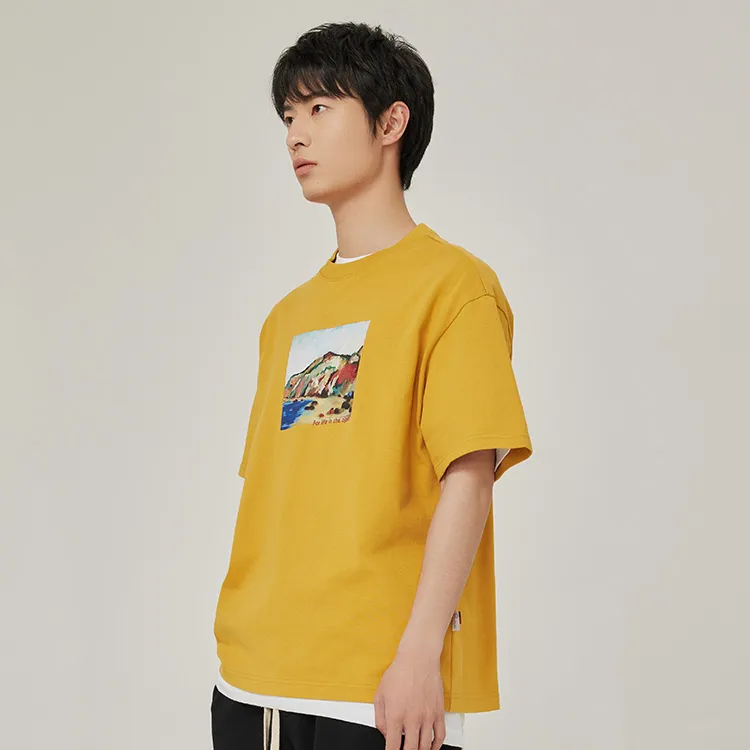 Penfield T-Shirts Unisex Medium Yellow-3