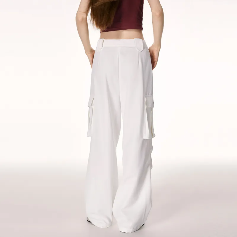 I'M ONE Cargo Pants Women's White-3