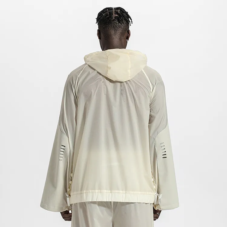 NORVINCY Oversized Hoodie With Half Open Collar From Trendy Brand Unisex-5