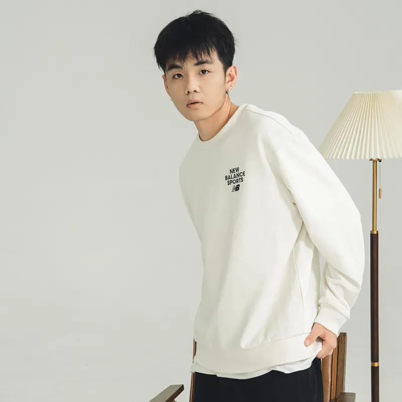 New Balance Sweatshirt Unisex White-6