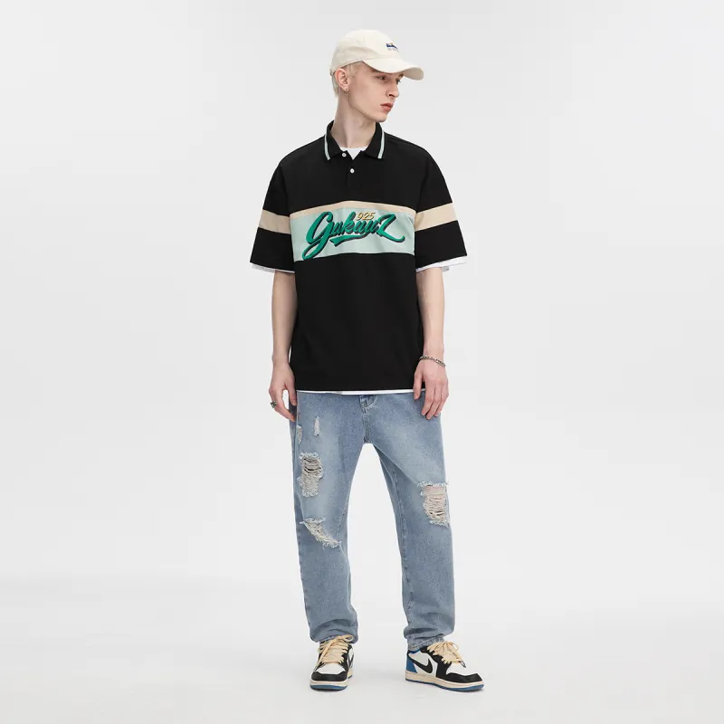 GUKUUL Polo Shirts Unisex Black-2