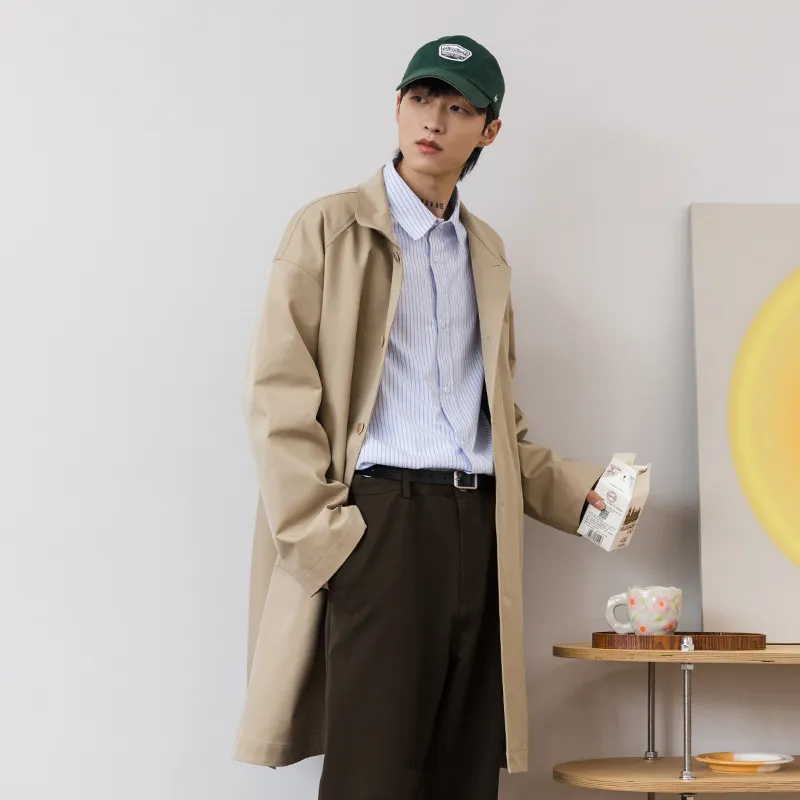 PSO Brand Trench Coats Unisex-4