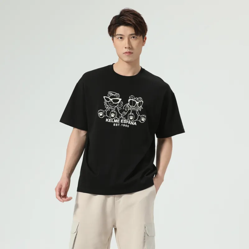 KELME Drop Shoulder Sleeve T-Shirt Unisex-9