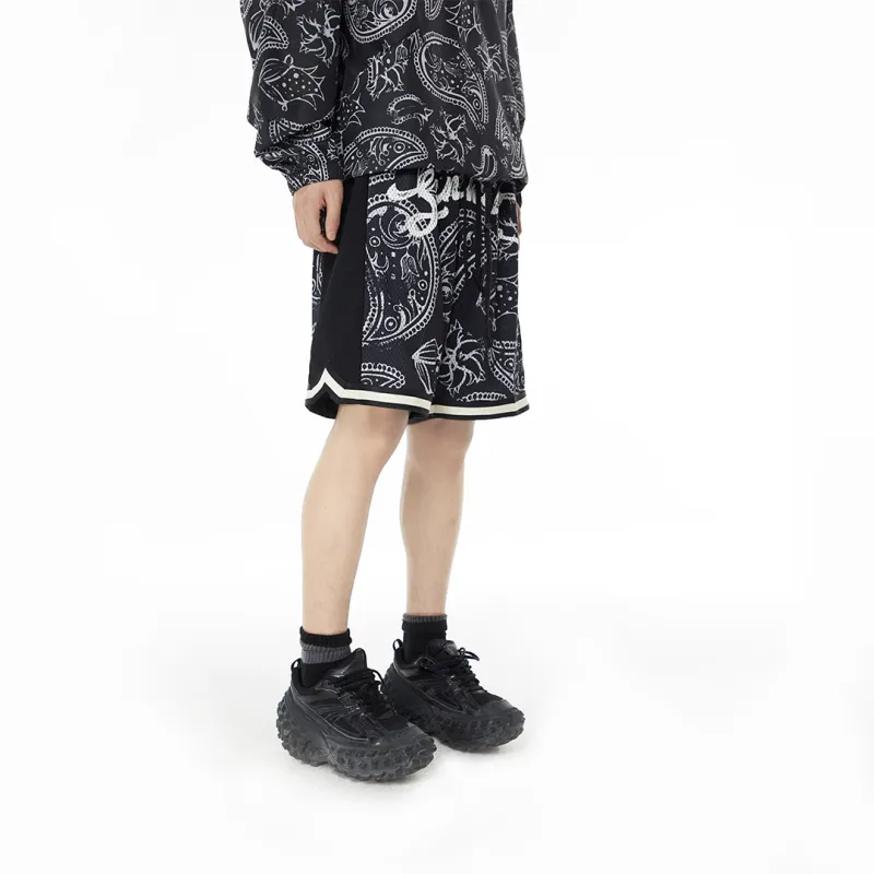 SandKnit Loose Fit Shorts Unisex Graphite Black-6