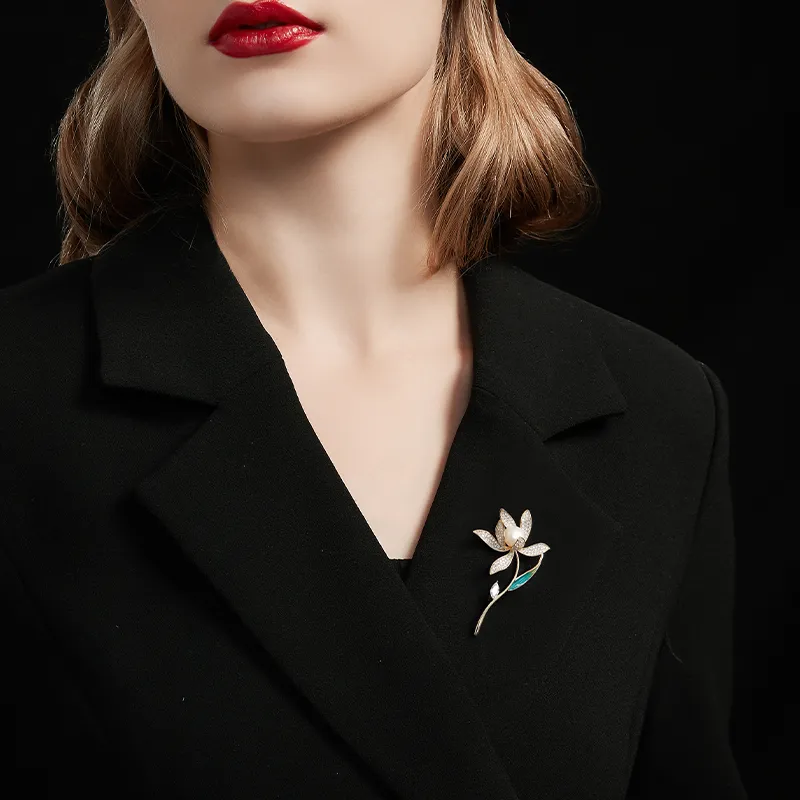 HMZ Brooches Women's Gold-1