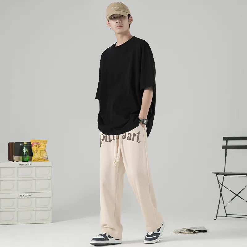 PUCCA Loose Unisex Casual Pants-17