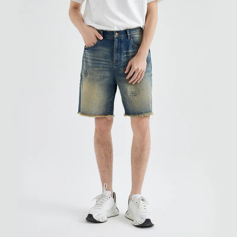 23R+ Denim Shorts Men Blue-3