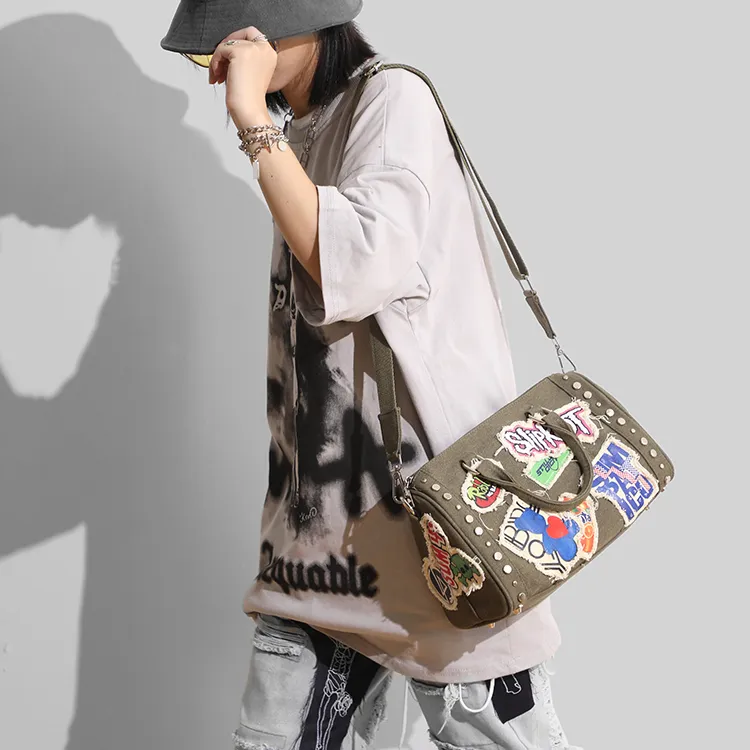 MASTER CANVAS Canvas Canvas Bag Handbag Shoulder Bag Crossbody Bag Regular Women's Gray-9