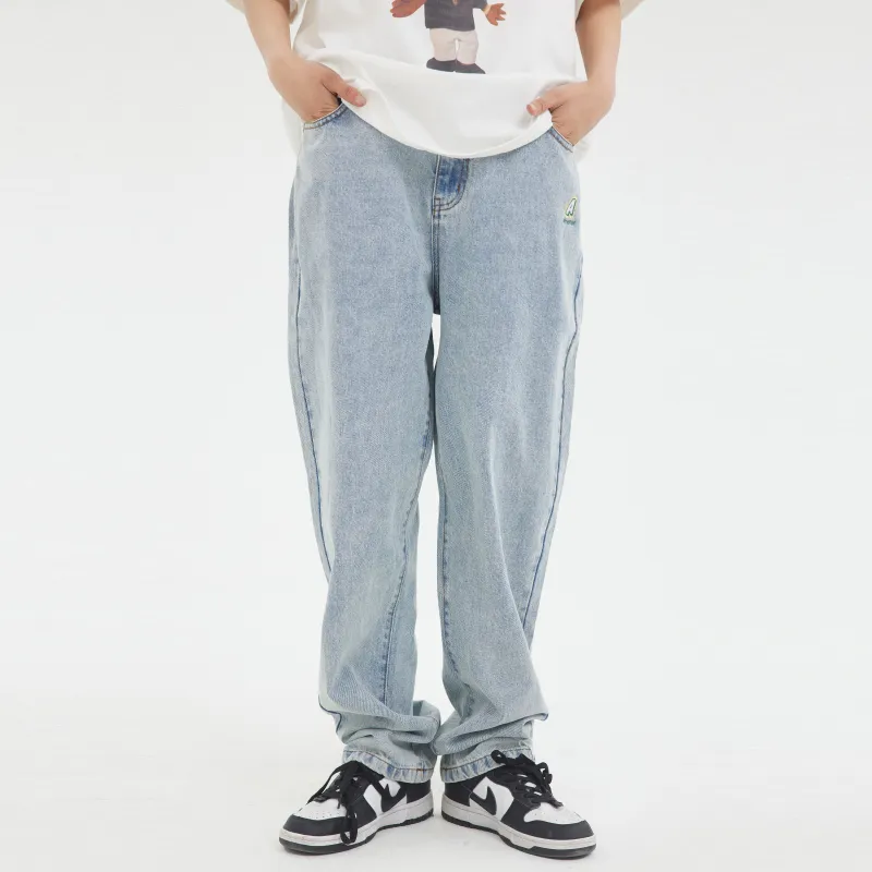 AMONSTER Straight Thin Jeans Unisex-3