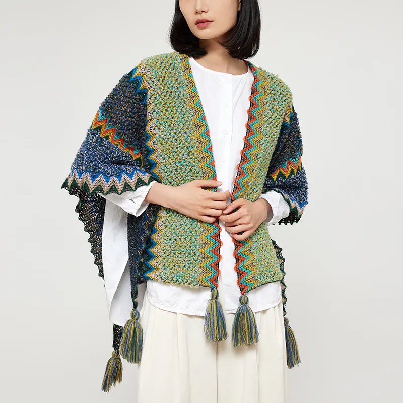 NAME.S Shawls Women's Multicolor Box+Shopping Bag-3